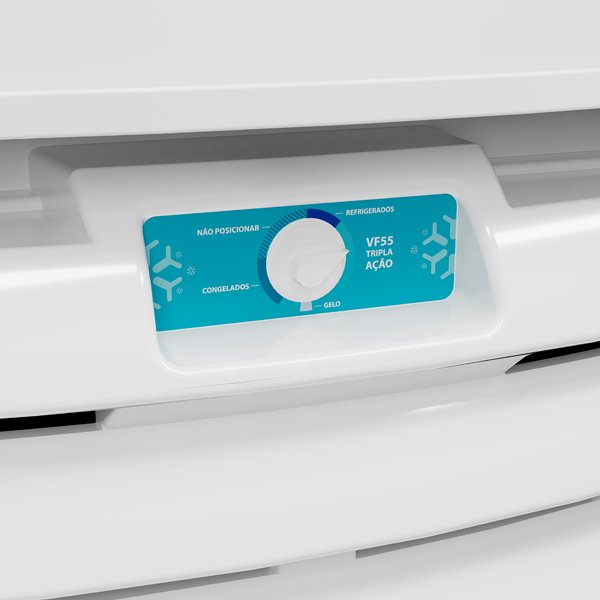 F*i Freezer Dupla Ação Porta de Vidro 531L Metalfrio VF55AH AllBlack